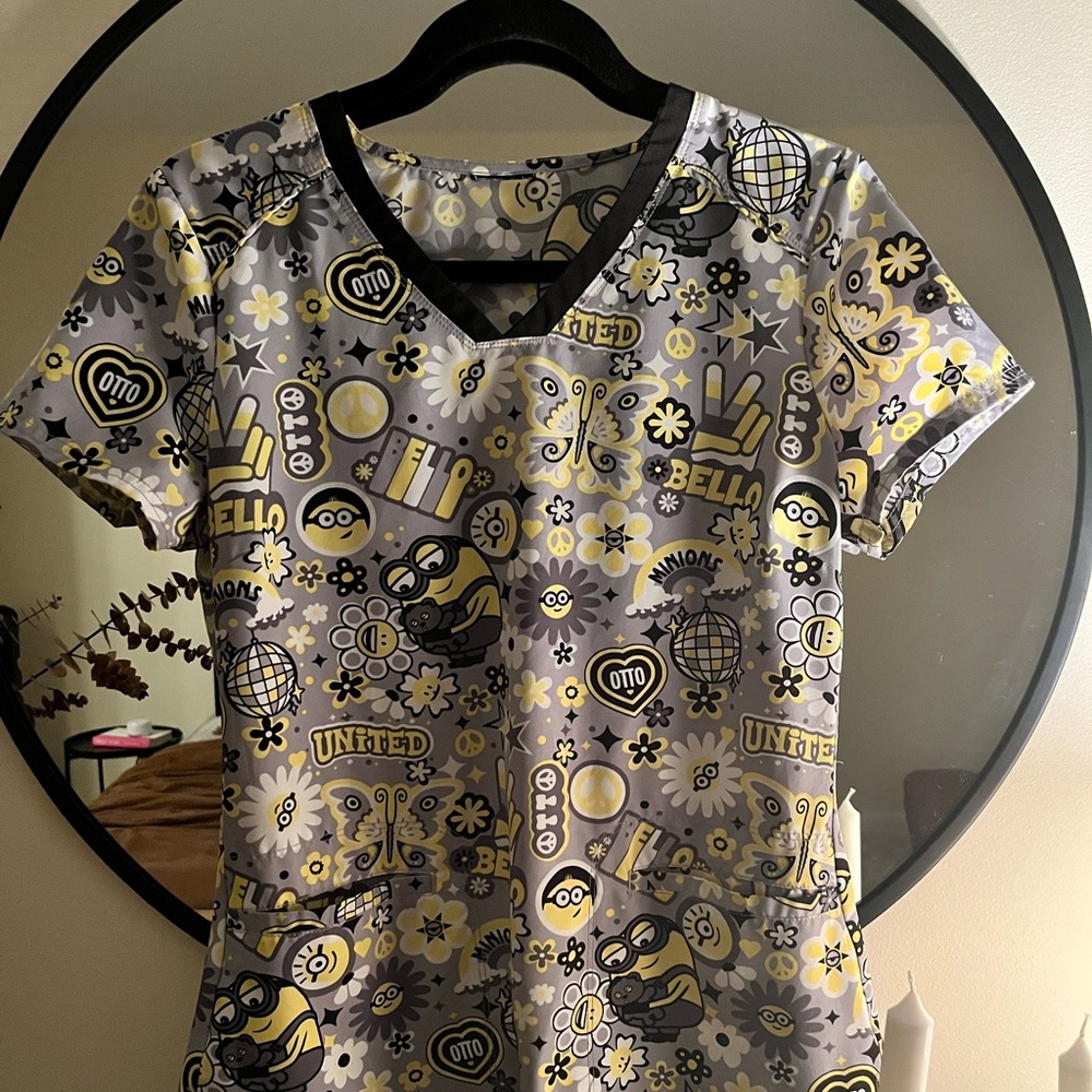 Minions Scrub Top
